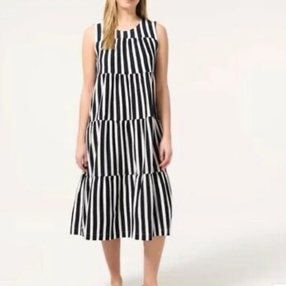 Crew Dresses J Crew Women Tiered Tank Dress Poshmark - Main Image